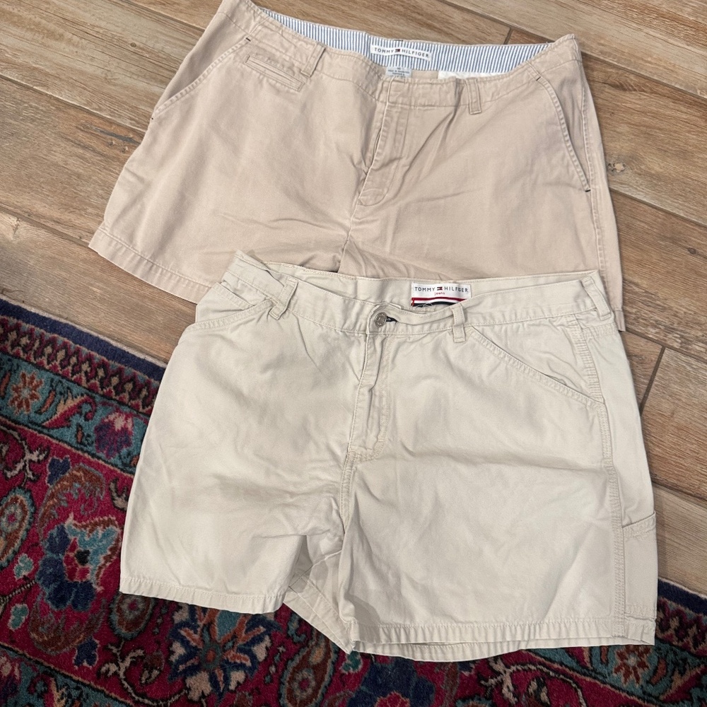 Two pairs of Tommy Hilfiger shorts size 16